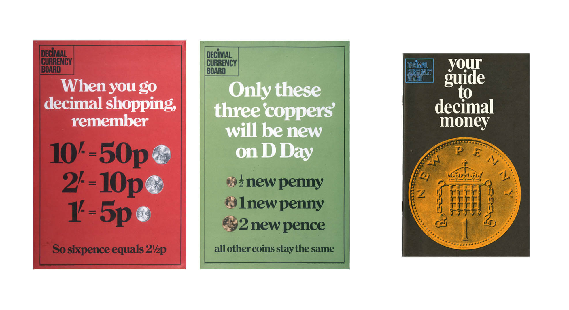 decimalisation poster and booklet