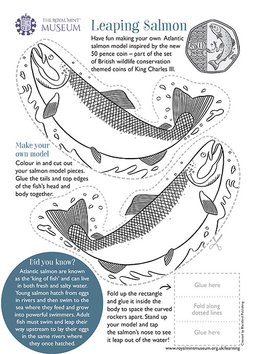 50p children's activity sheet