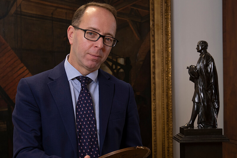 Kevin Clancy at the Royal Mint Museum